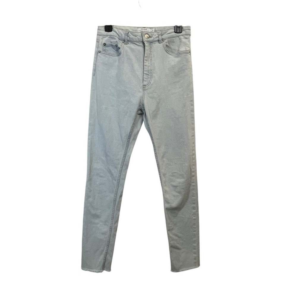 & Other Stories Los Angeles Altelier Light Wash High Rise Raw Hem Jean SZ 28